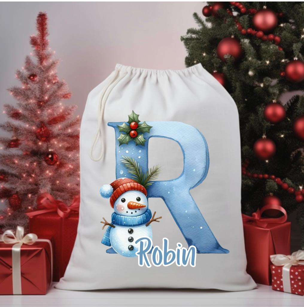 Personalised Initial Santa Sack image 0