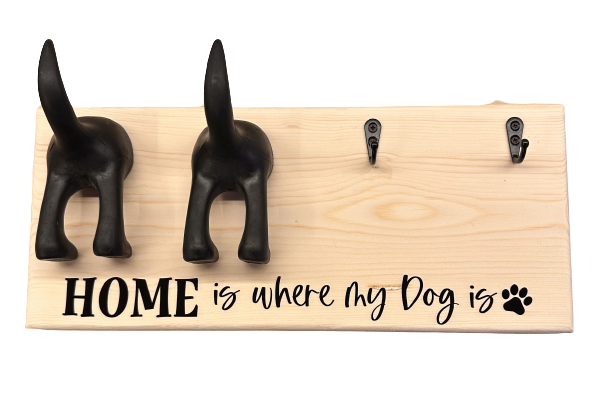 Dog Bum Lead Hanger 2 Bums 2 Hooks image 0