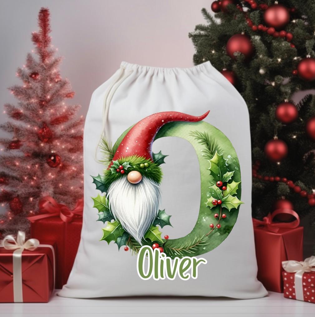 Personalised Initial Santa Sack image 2