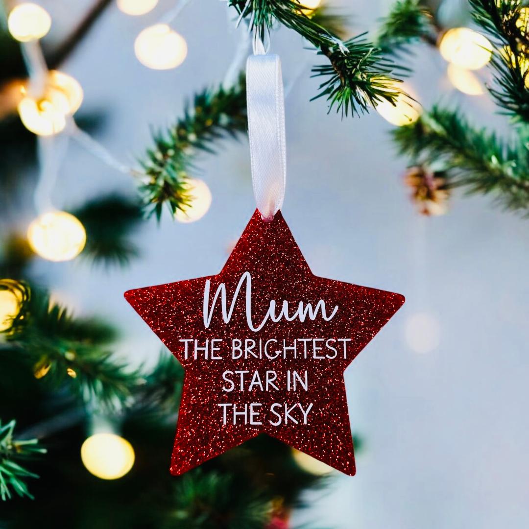 Brightest Star Glitter Bauble image 0