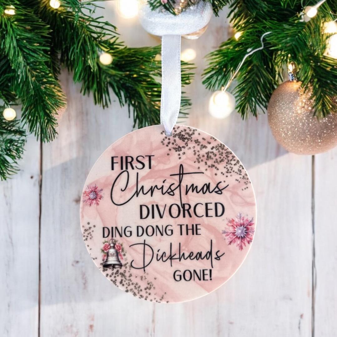 First Christmas Divorced Bauble image 0