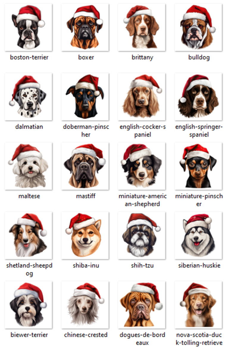 Christmas Dog Treat bag 10cm x 13cm image 3
