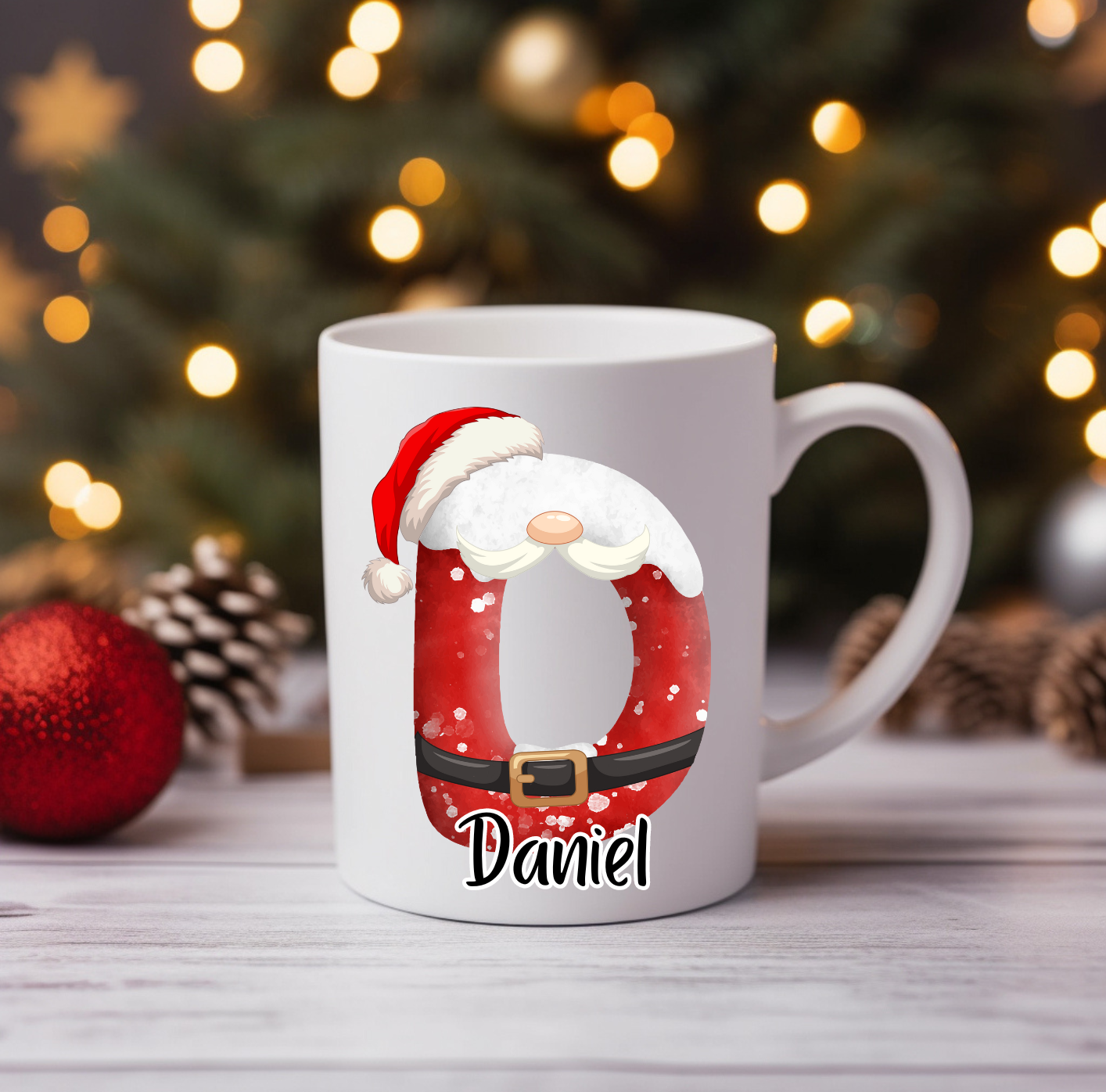 Personalised Santa Christmas Mug image 2