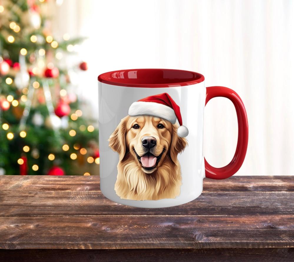 Dogs in Santa Hat Mugs image 4