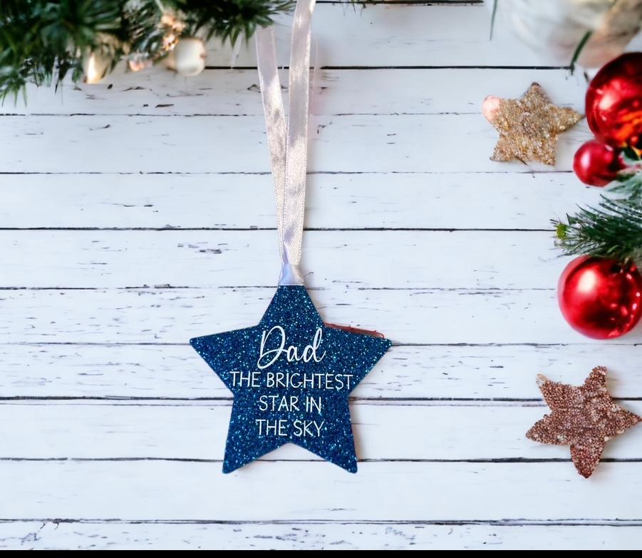 Brightest Star Glitter Bauble image 1