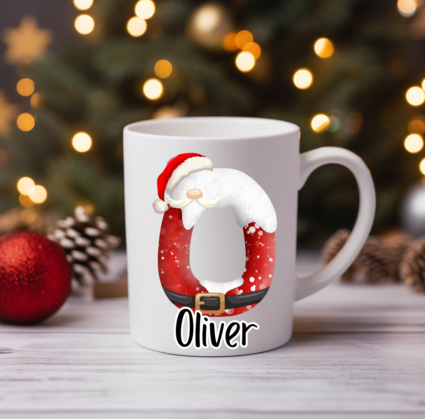 Personalised Santa Christmas Mug image 0