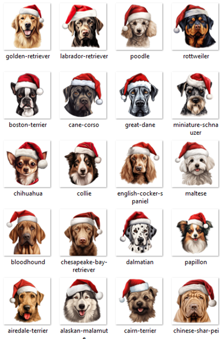 Christmas Dog Treat bag 10cm x 13cm image 4