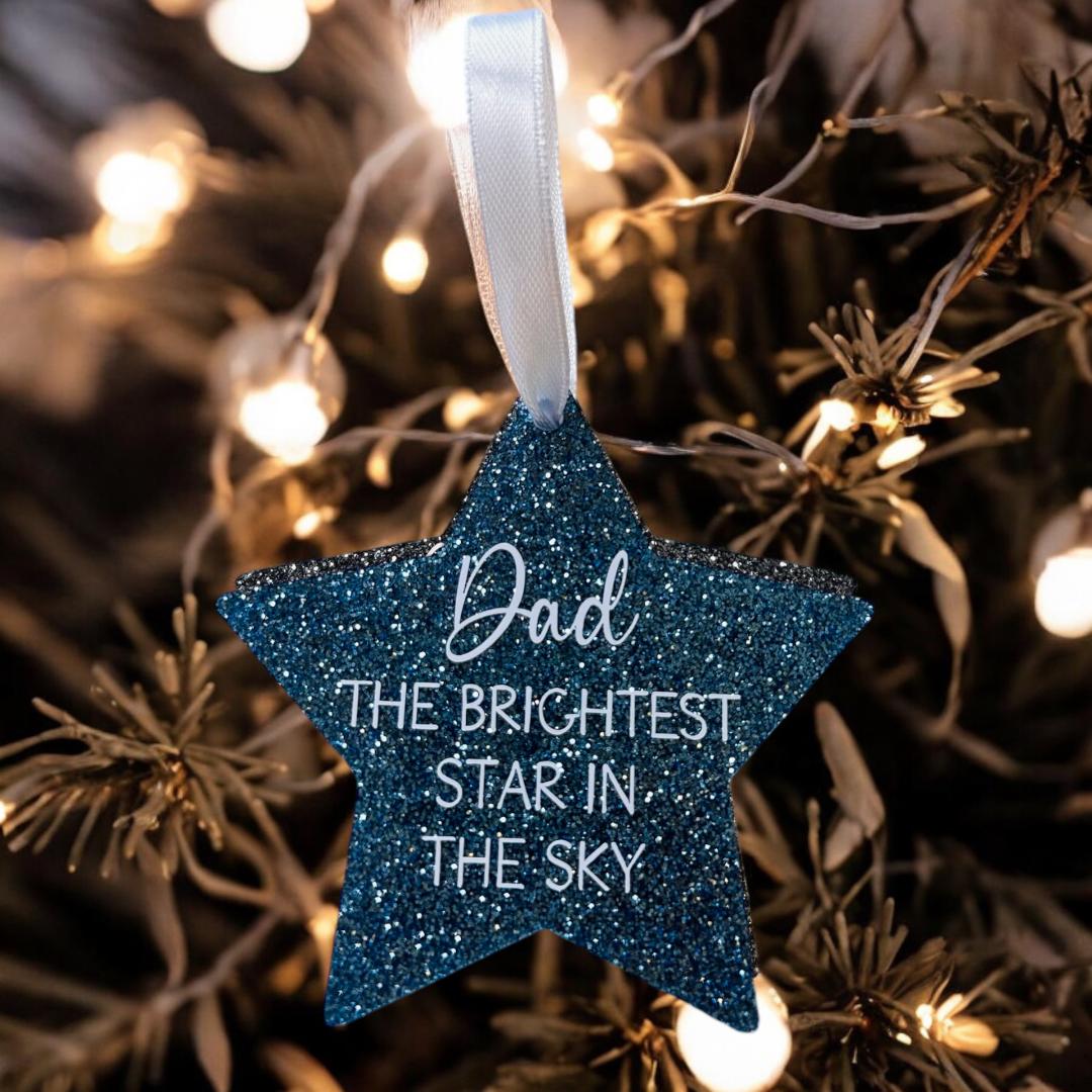 Brightest Star Glitter Bauble image 2