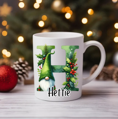 Personalised Gonk Christmas Mug image 0