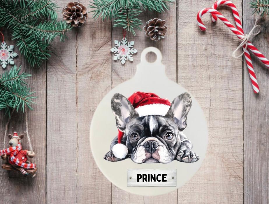 Personalised Dog Christmas Bauble