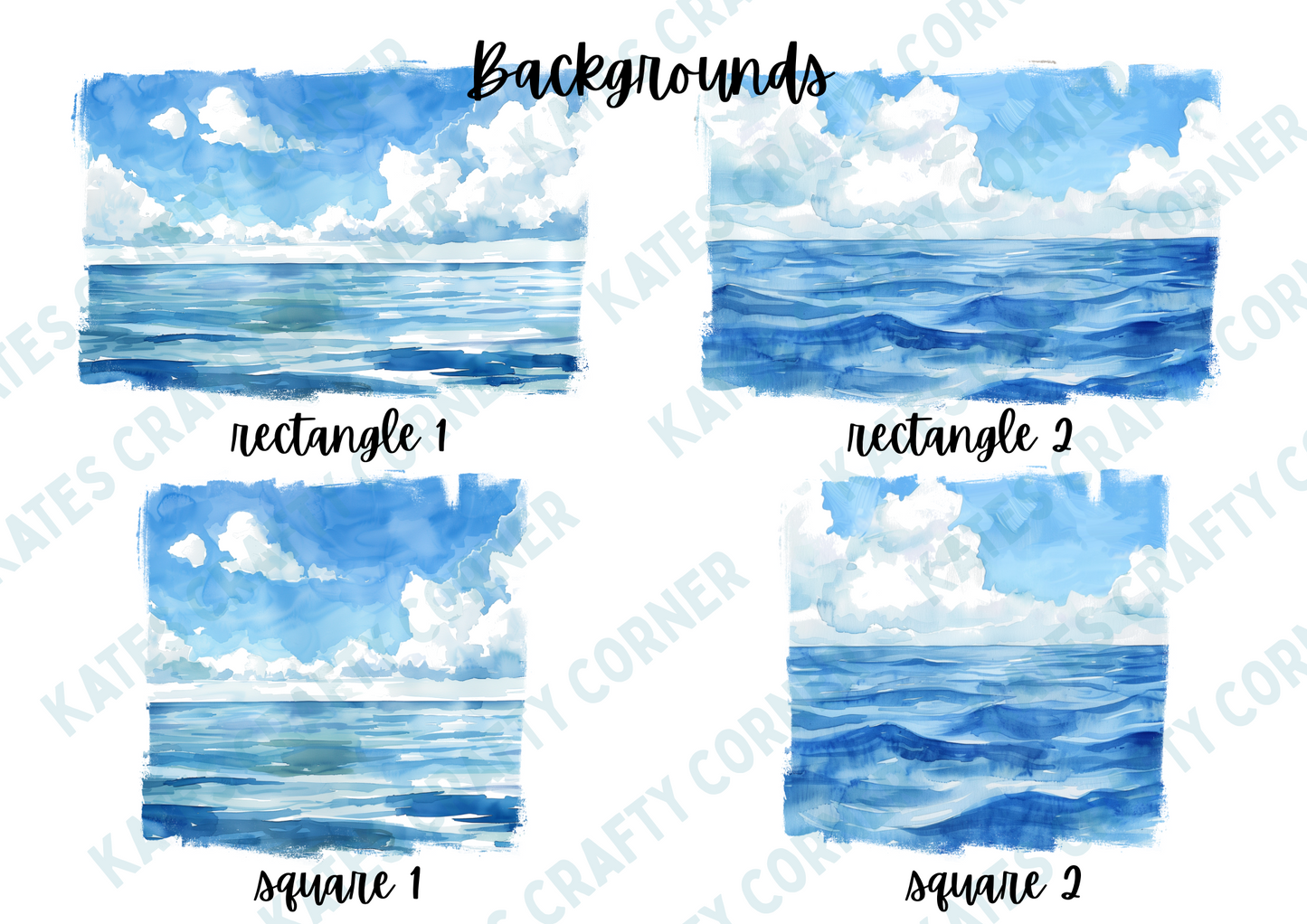 Sea Swimmer Cards
