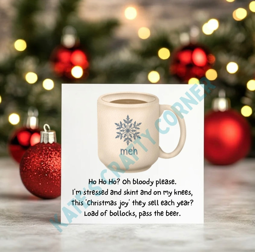 Bah Humbug Rude Christmas Cards