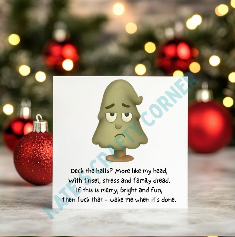 Bah Humbug Rude Christmas Cards