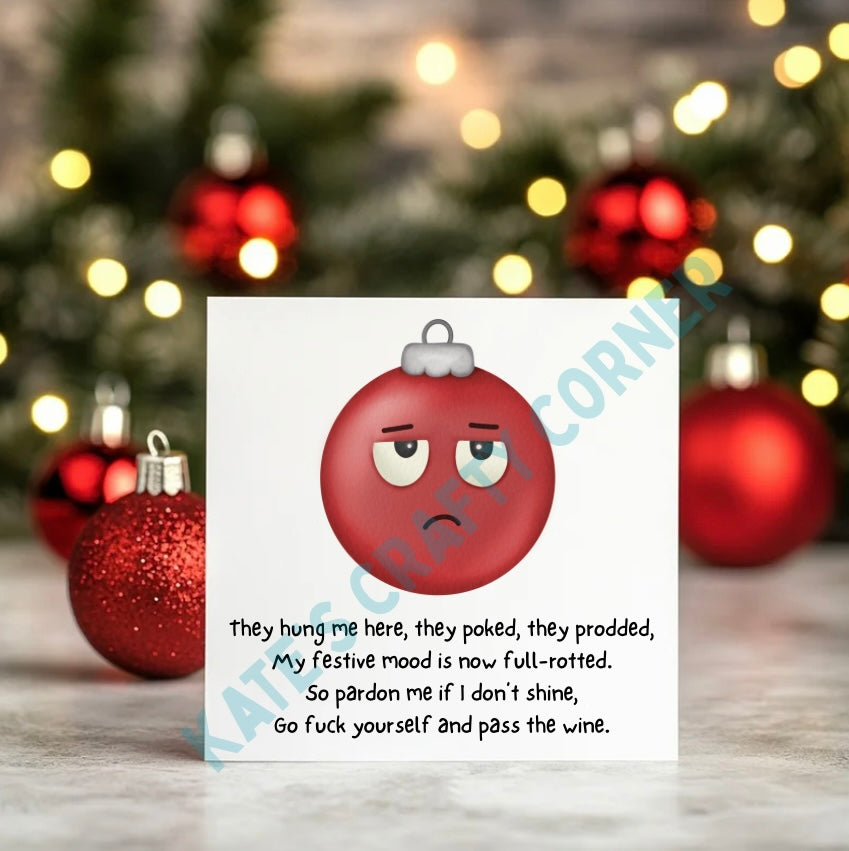 Bah Humbug Rude Christmas Cards
