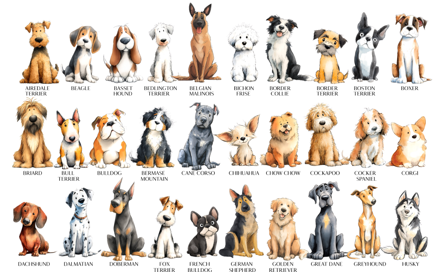 Mix and Match Dog Poem Christmas Card