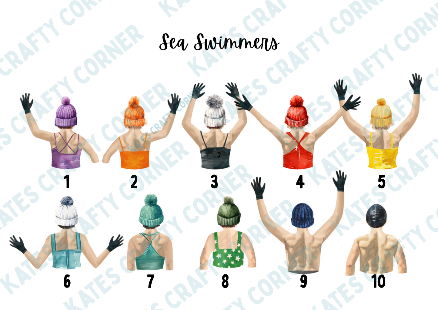 Sea Swimmer Cards