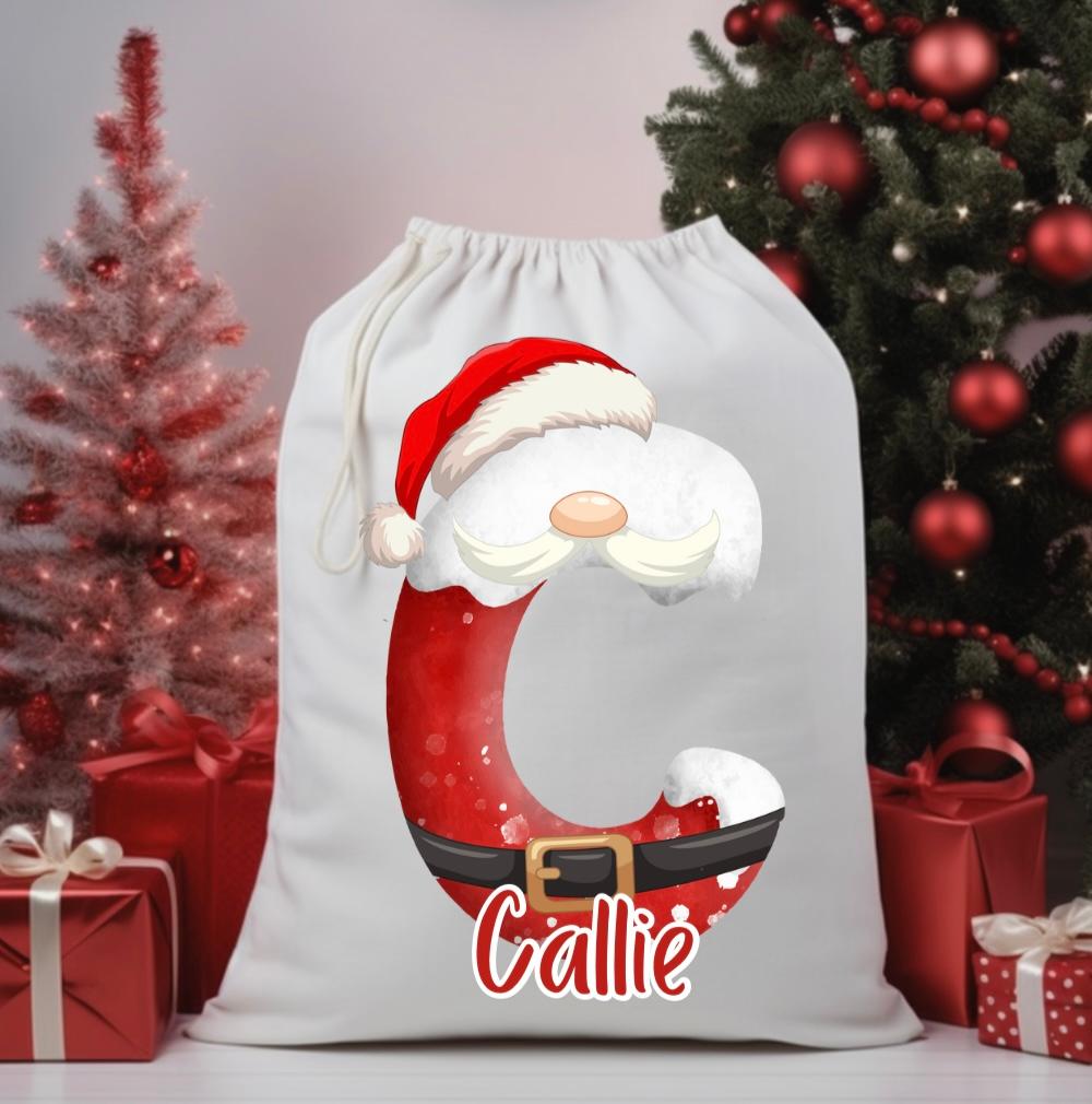 Personalised Initial Santa Sack image 4