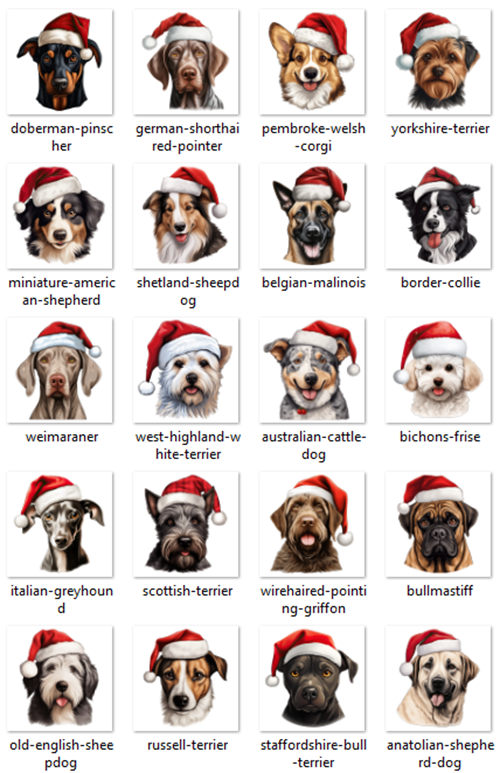 Christmas Dog Treat bag 10cm x 13cm image 2