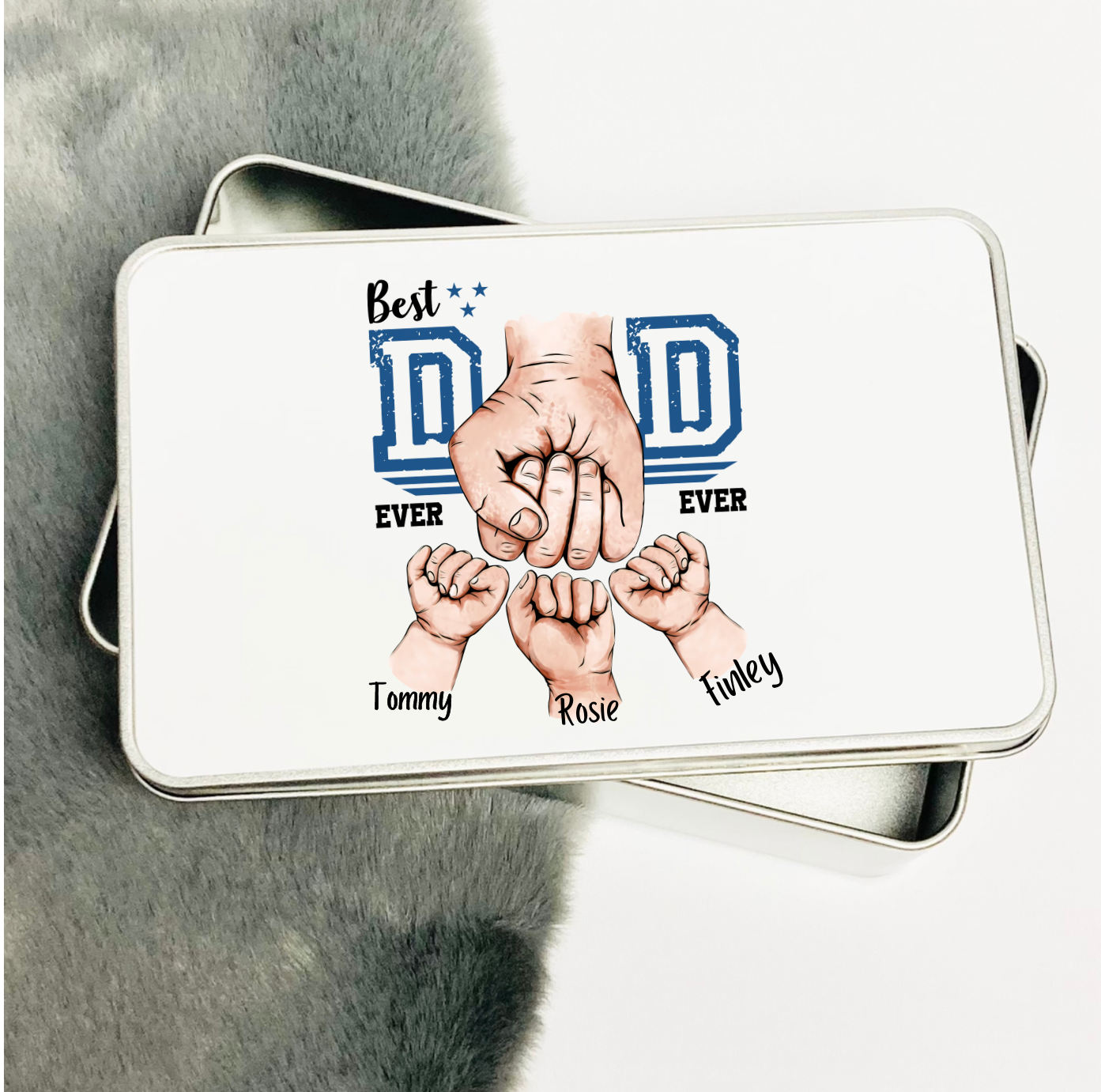 Personalised Dad Fist Bump Tin image 0