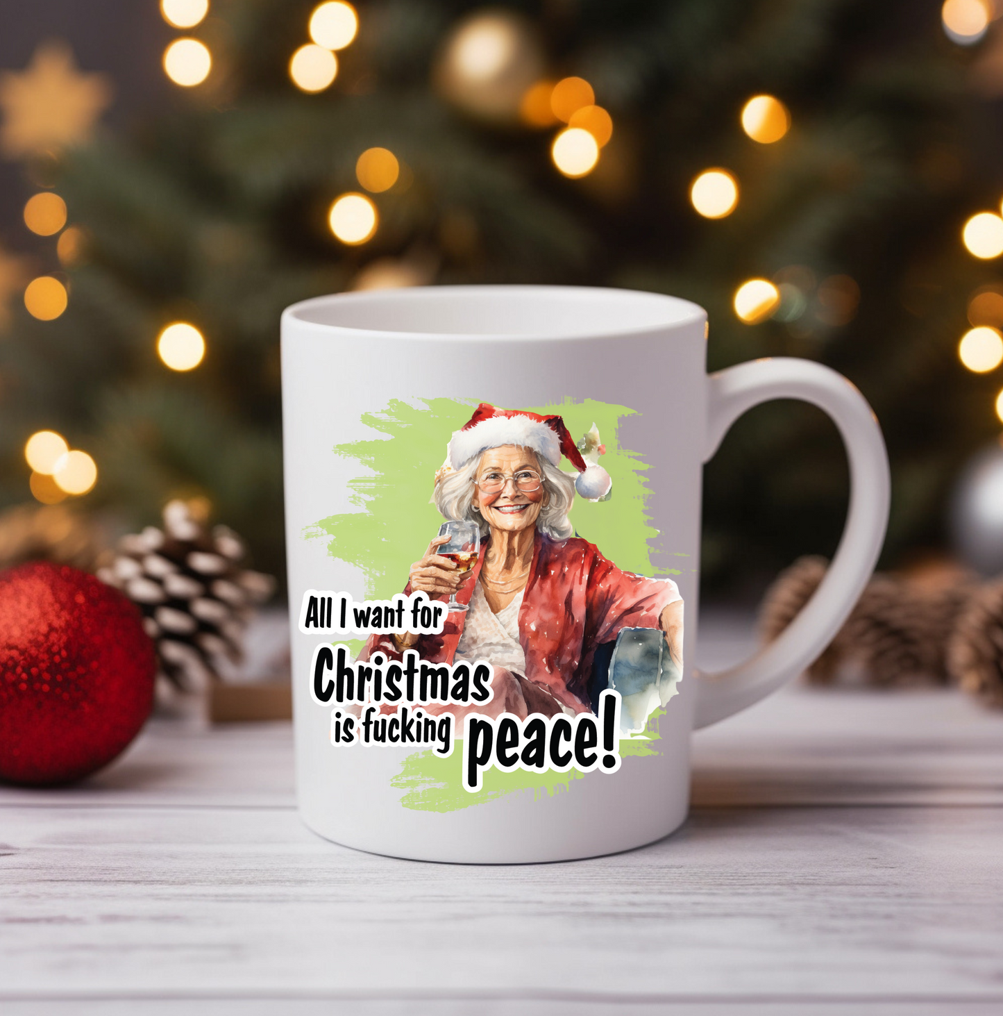 Rude Christmas Senior Mug image 3