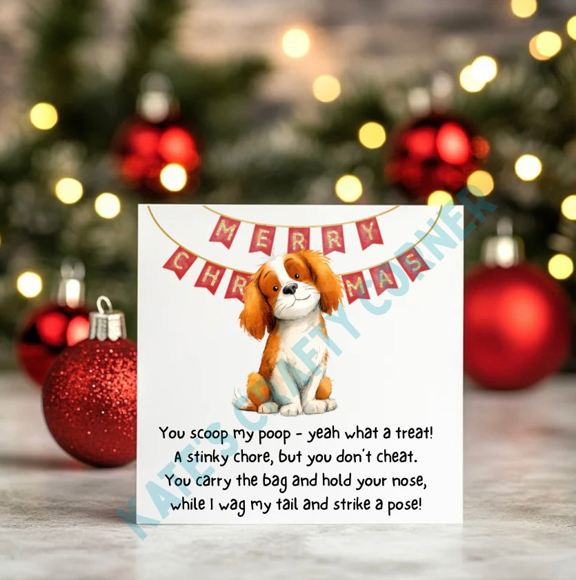 Mix and Match Dog Poem Christmas Card