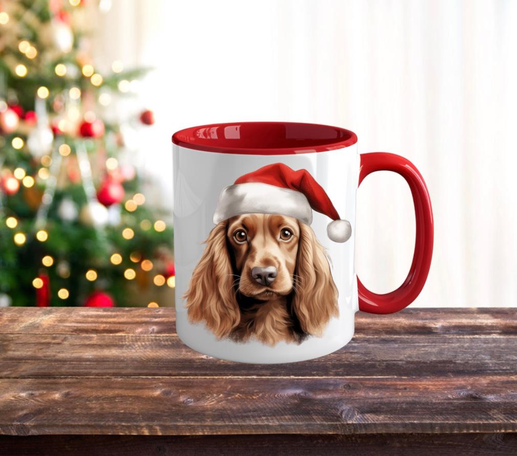 Dogs in Santa Hat Mugs image 3
