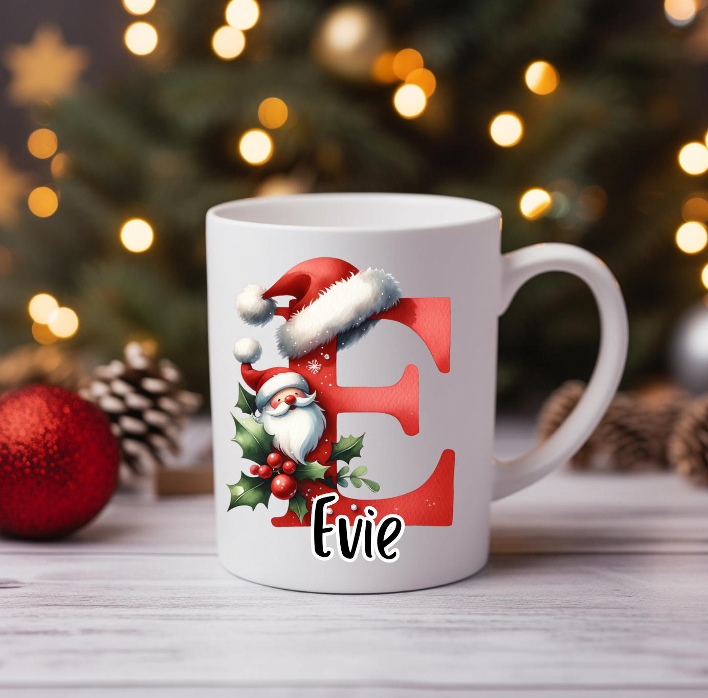 Personalised Santa Christmas Mug image 0
