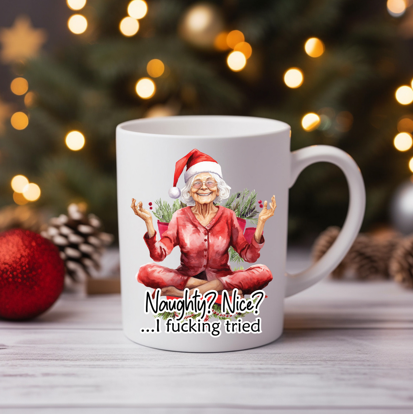 Rude Christmas Senior Mug image 4