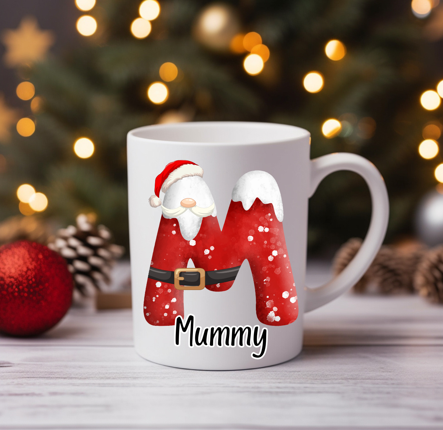 Personalised Santa Christmas Mug image 1