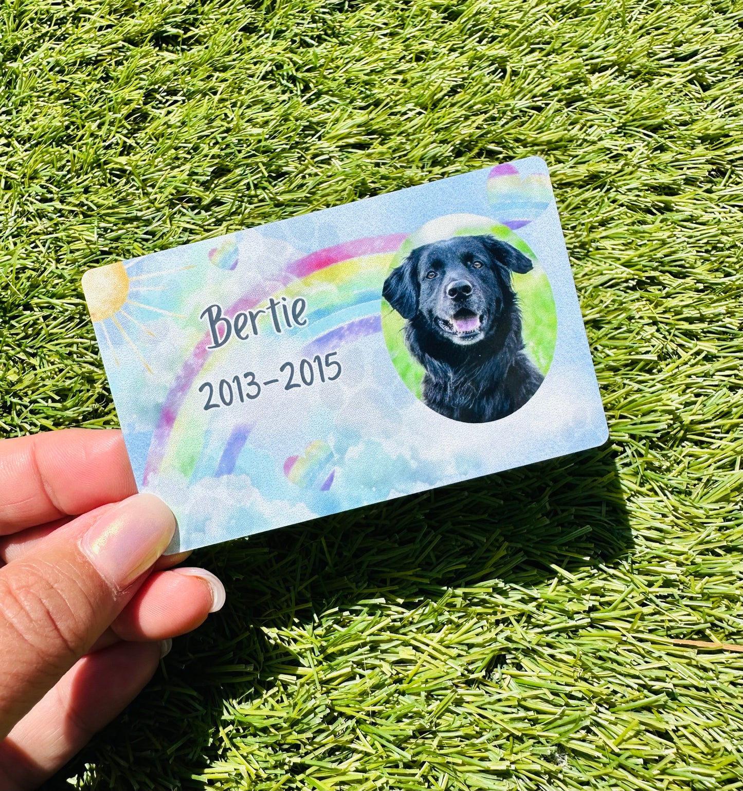 Personalised Pet Memorial Wallet Cards image 2