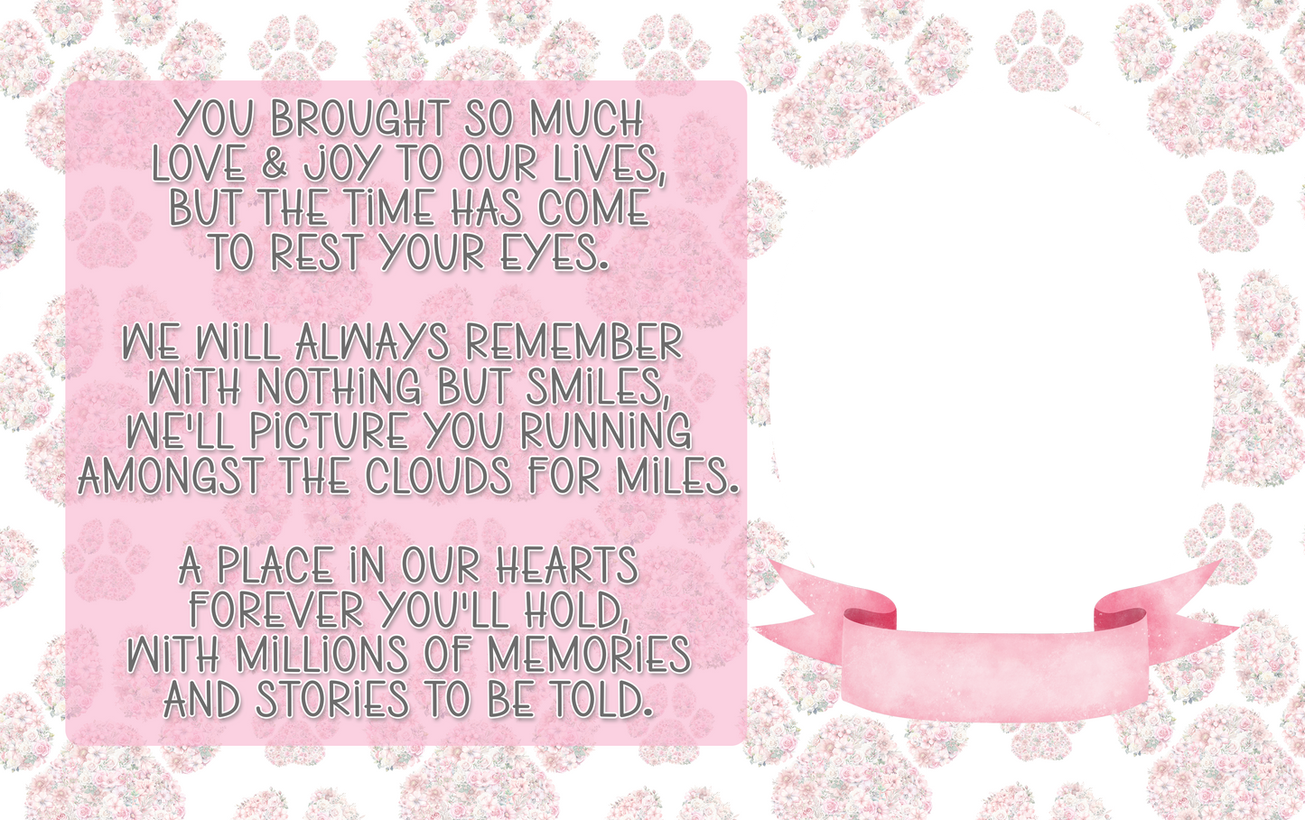 Personalised Pet Memorial Wallet Cards image 4