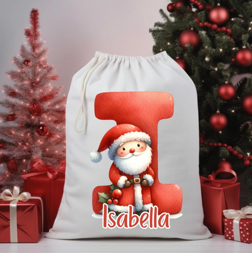 Personalised Initial Santa Sack image 1