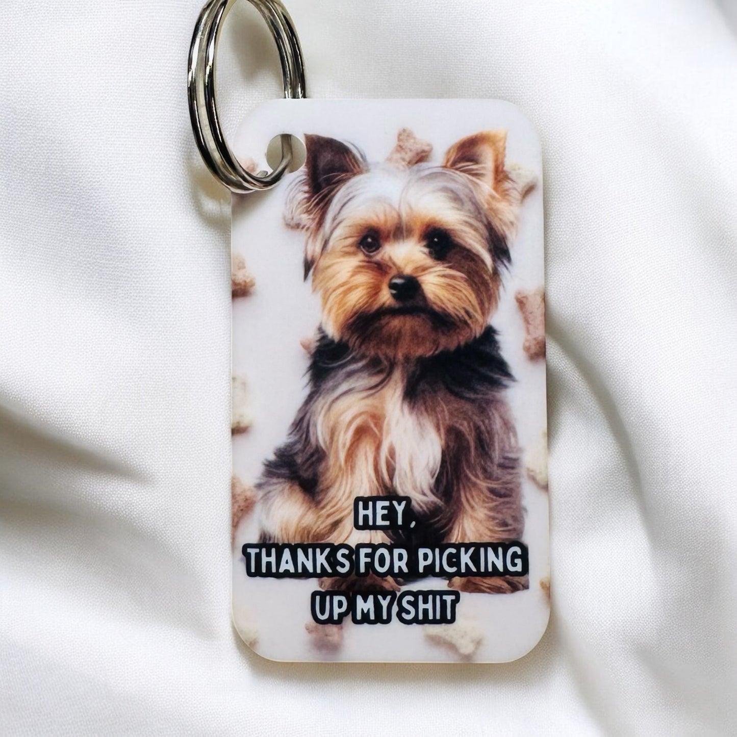 THANKS FOR PICKING UP MY S*** DOG KEYRING image 0
