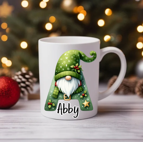 Personalised Gonk Christmas Mug image 1