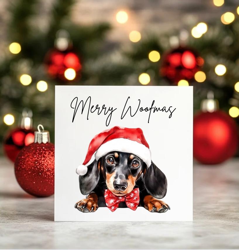 Personalised Dog Christmas Card