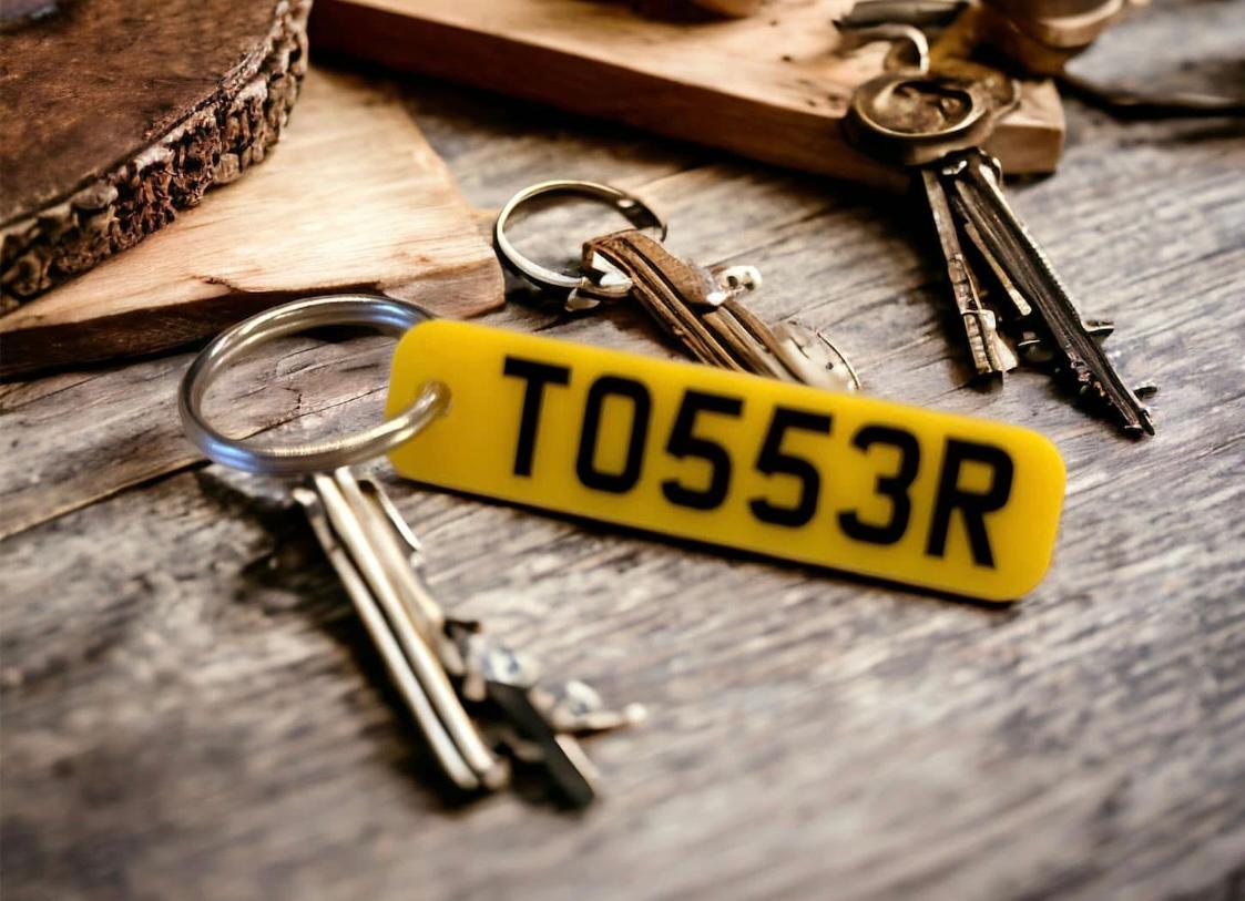 Number Plate Keyring