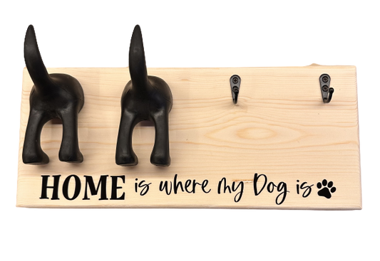 Dog Bum Lead Hanger 2 Bums 2 Hooks image 0