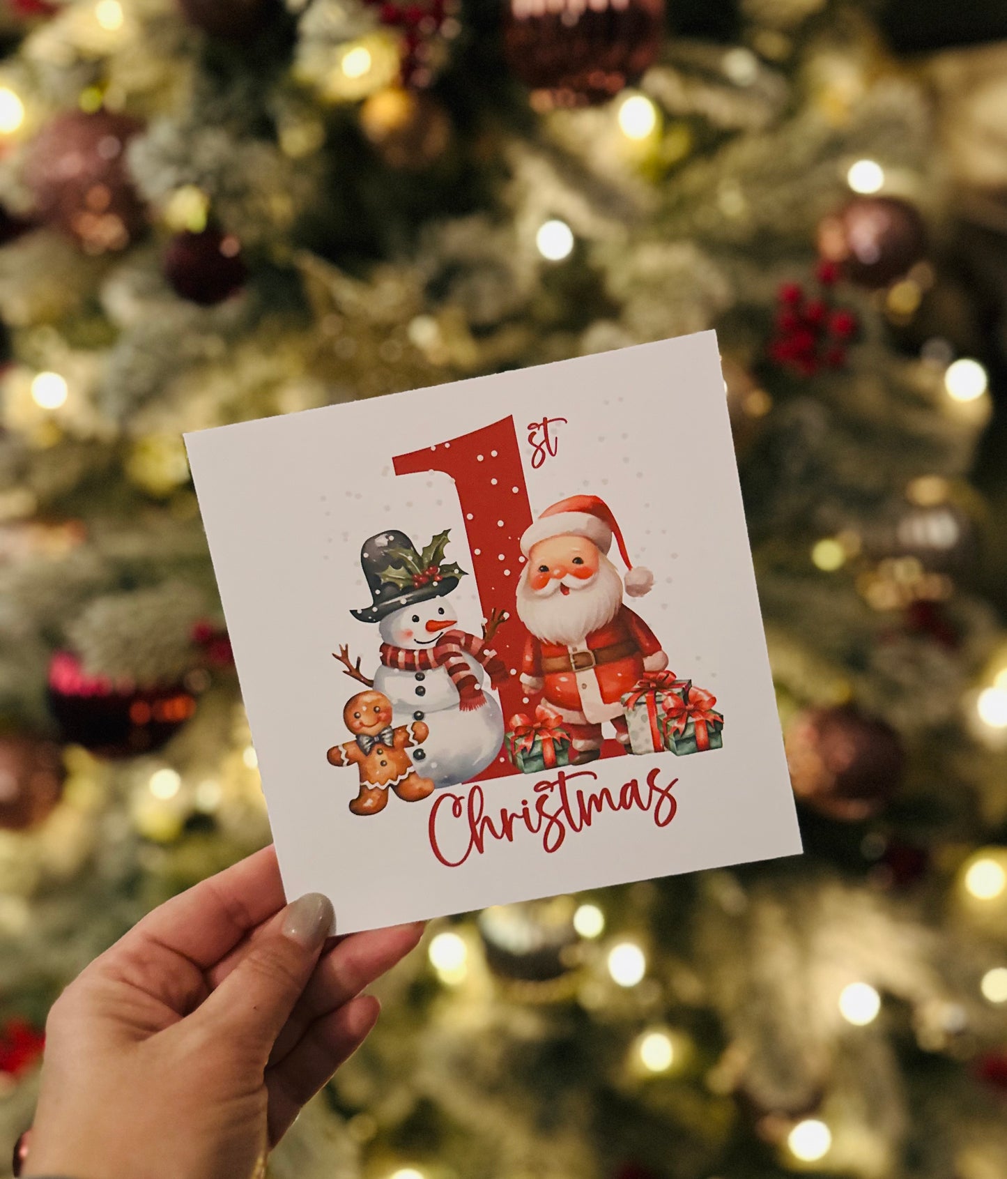 Babies 1st Christmas Card