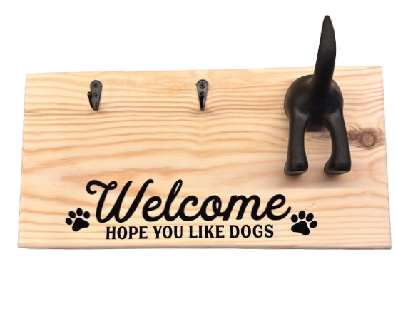Dog Bum Lead Hanger with  2 Hooks image 0