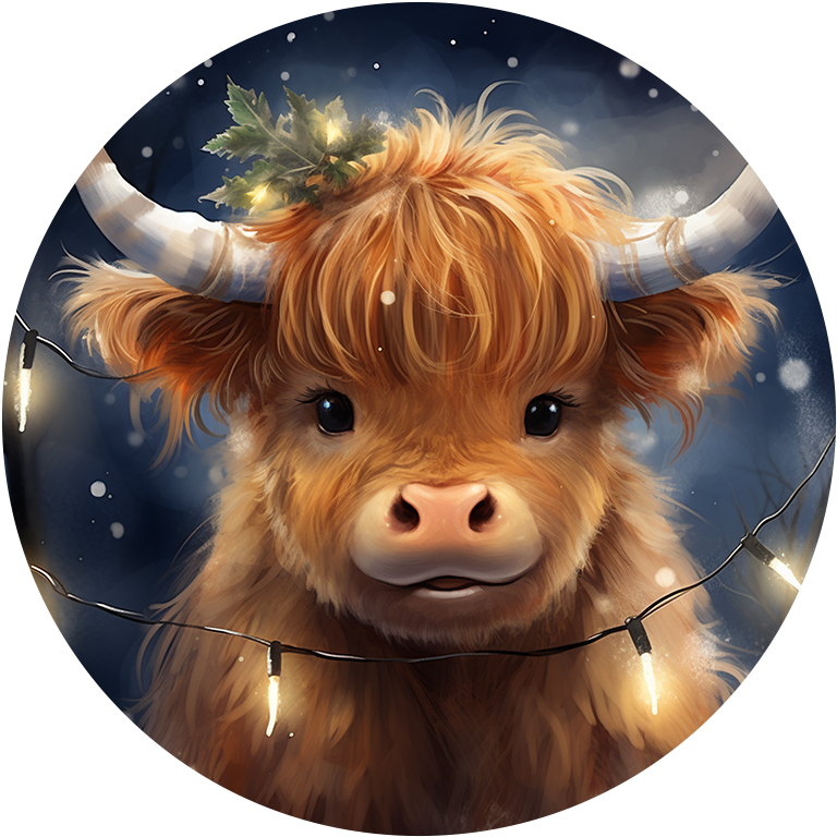 Highland Cow Chocolate Tub Toppers image 7
