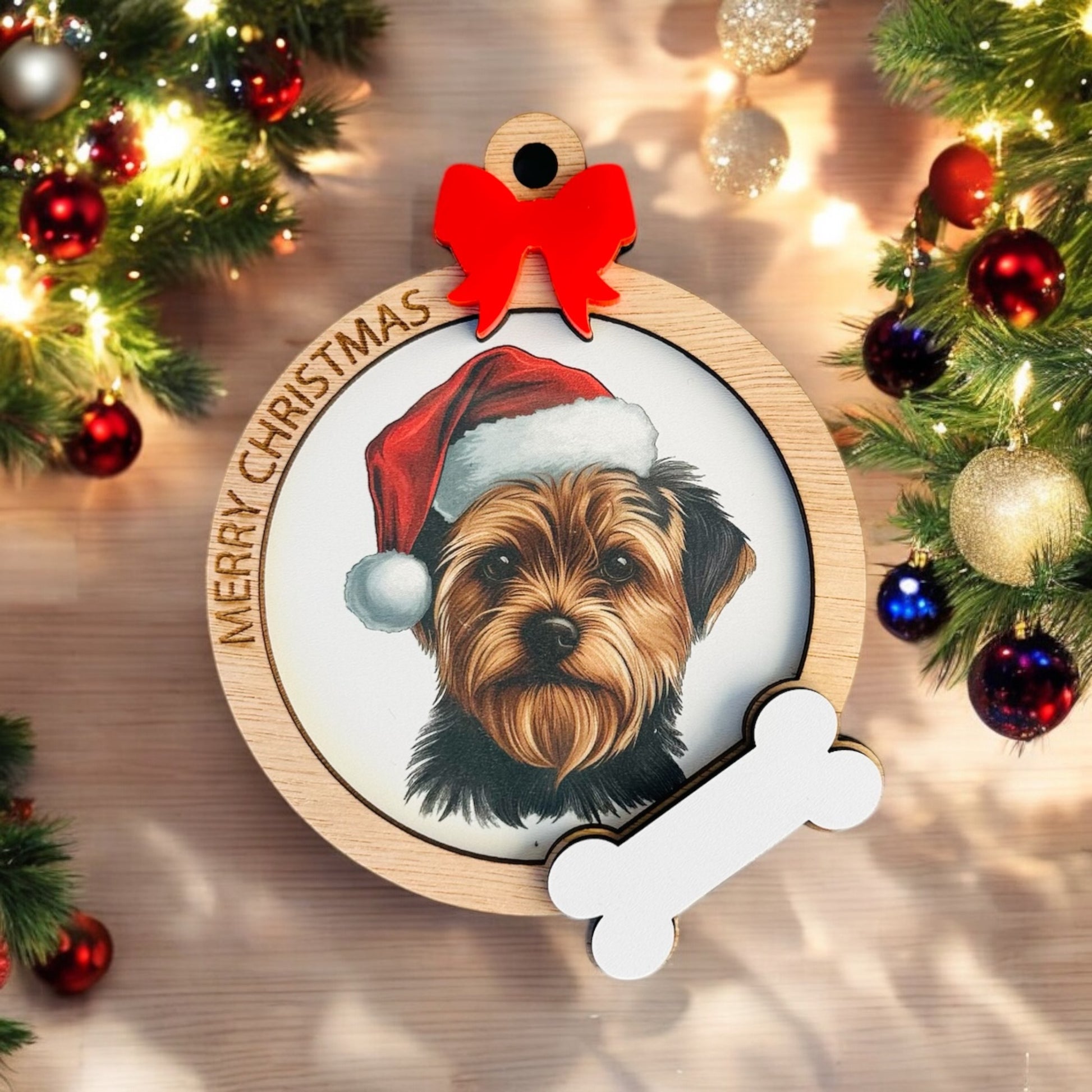 Wooden Dog Baubles image 8