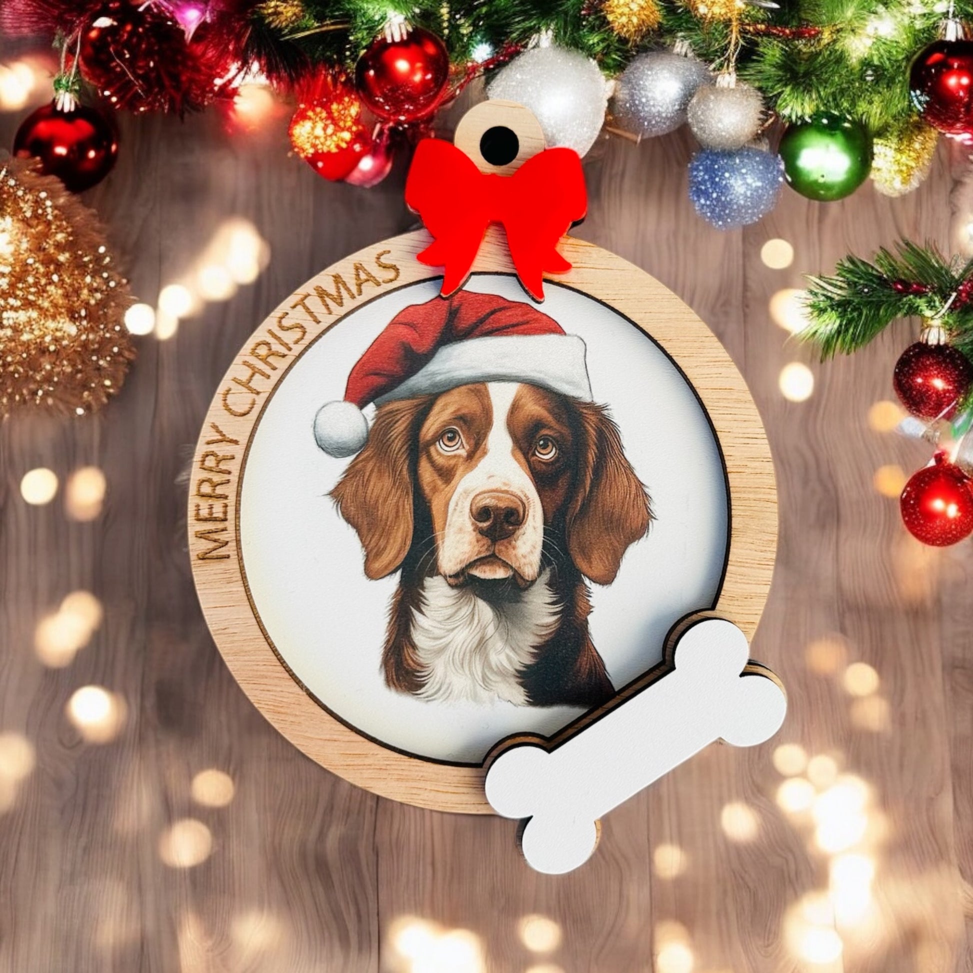 Wooden Dog Baubles image 7