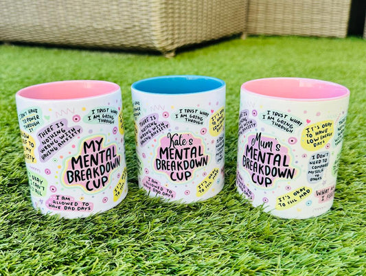 Personalised Mental Breakdown Mug image 0