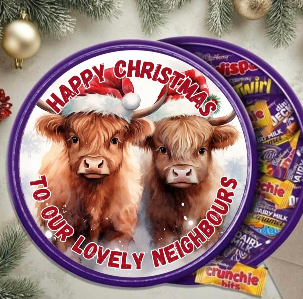 Highland Cow Chocolate Tub Toppers image 3