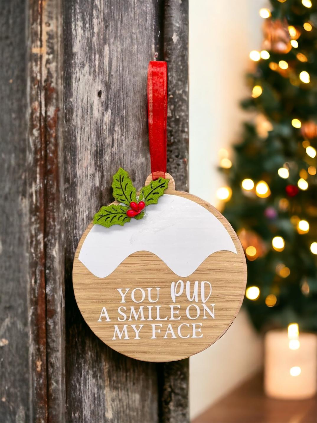 Christmas Pudding Bauble image 1