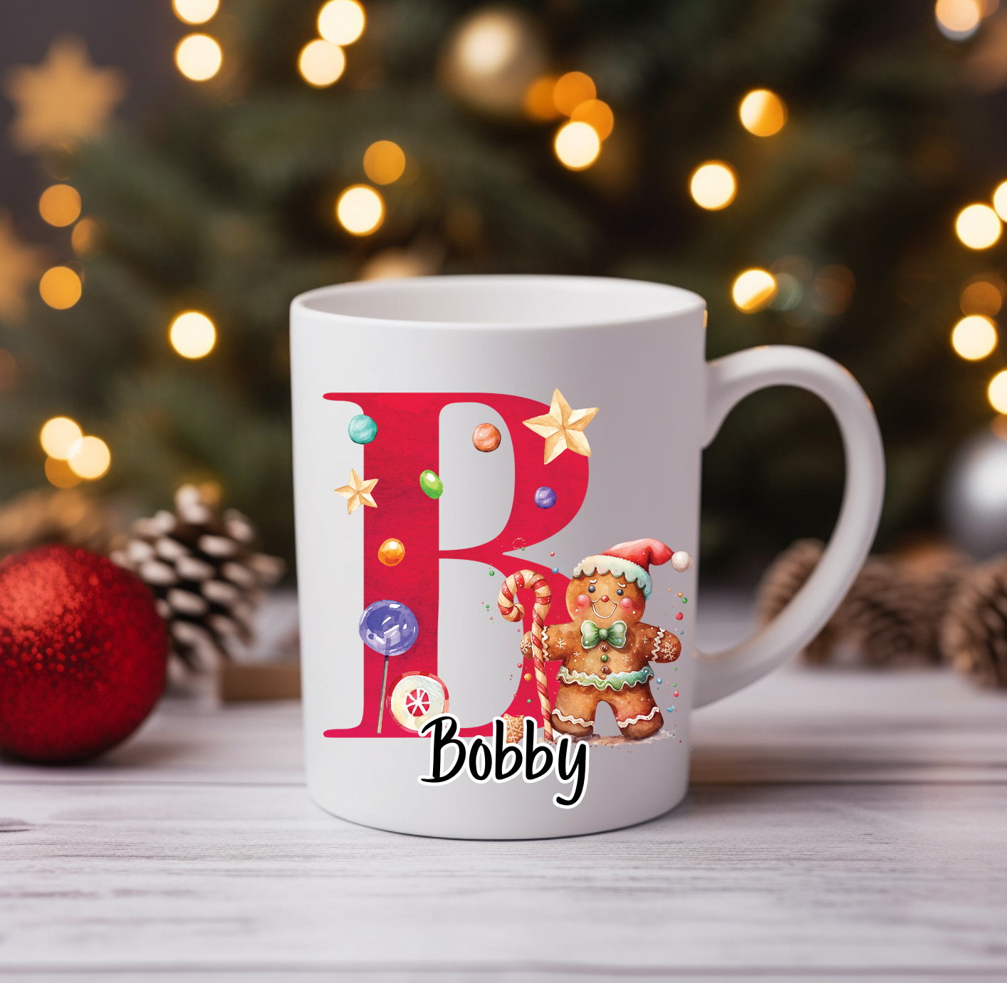 Personalised Gingerbread Mug image 0