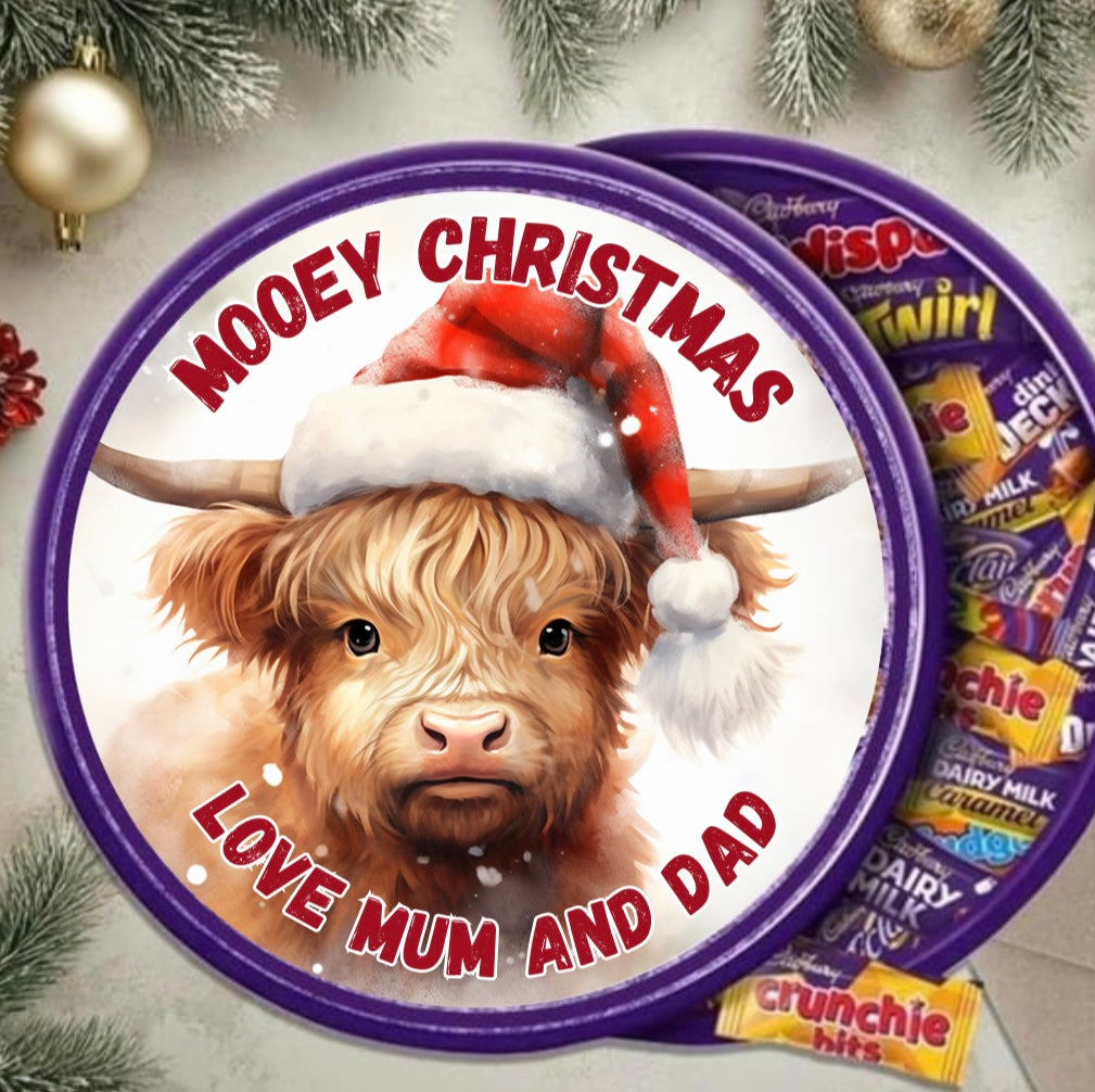 Highland Cow Chocolate Tub Toppers image 0