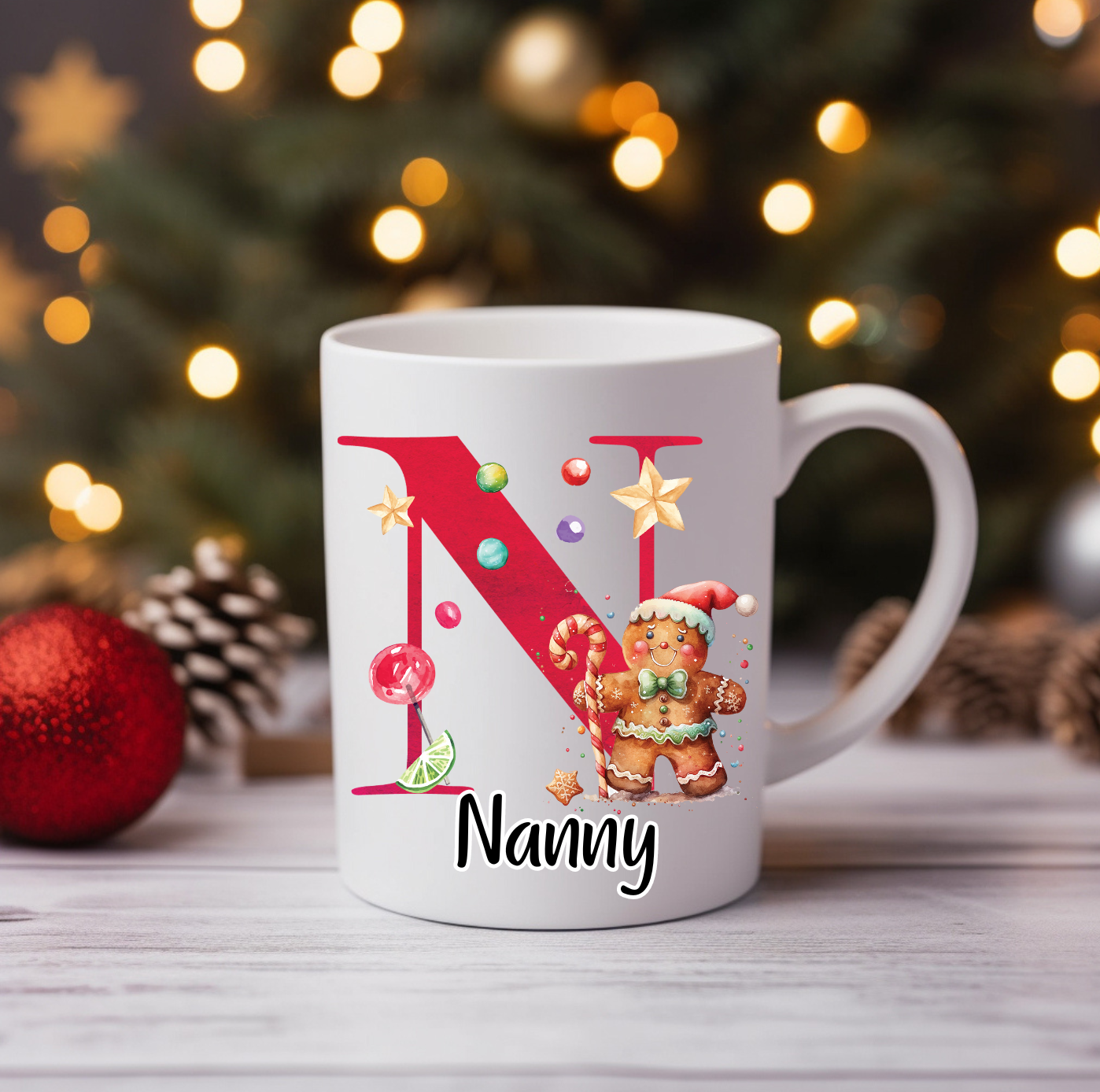 Personalised Gingerbread Mug image 1