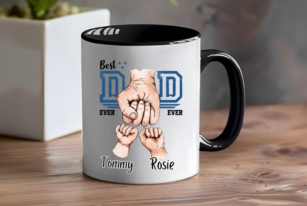 Personalised Dad Fist Bump Mug image 0