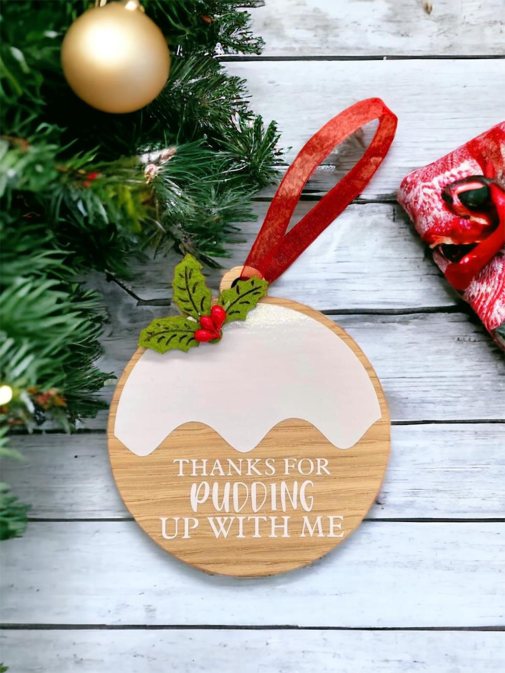 Christmas Pudding Bauble image 0